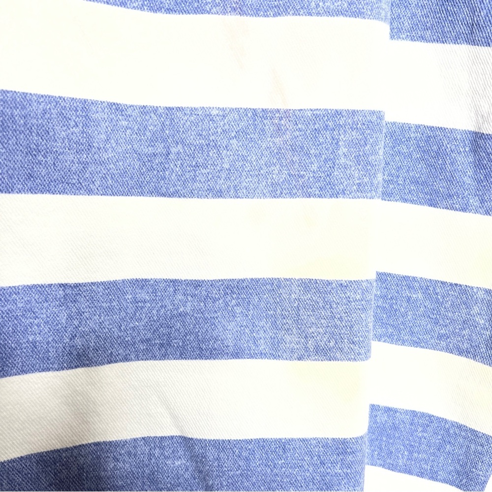 Vintage EXPRESS Logo Striped Shirt 80s Oversized Fit USA medium - Picture 11 of 13
